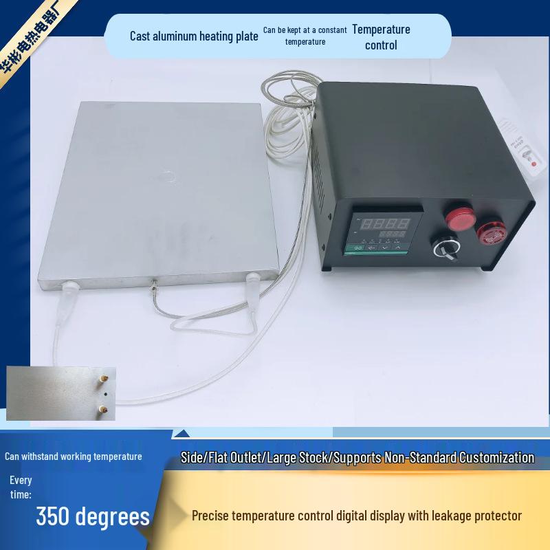 Adjustable Temperature Die-Cast Aluminum Heating Plate with Thermostat Custom made