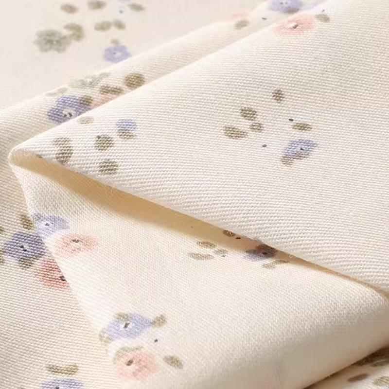 235x50cm Pure Cotton Twill Floral Print Fabric for Sewing Dresses Tablecloths Bedding Background Cloth Handmade DIY Fabrics