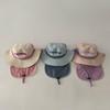 Children's Unisex Wide Brim Sun Hat with Shawl - Spring & Summer Korean Style
