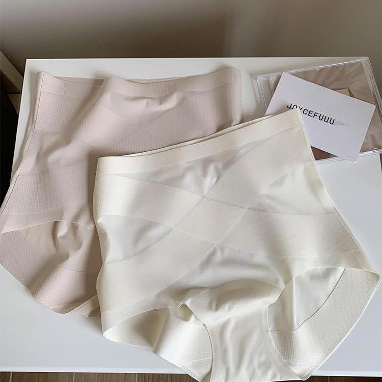 4pcs/lot Panties Female Lightweight Plastic Waist Tight Pantys High Waist Silk Trace Underwear for Women Briefs Lingerie