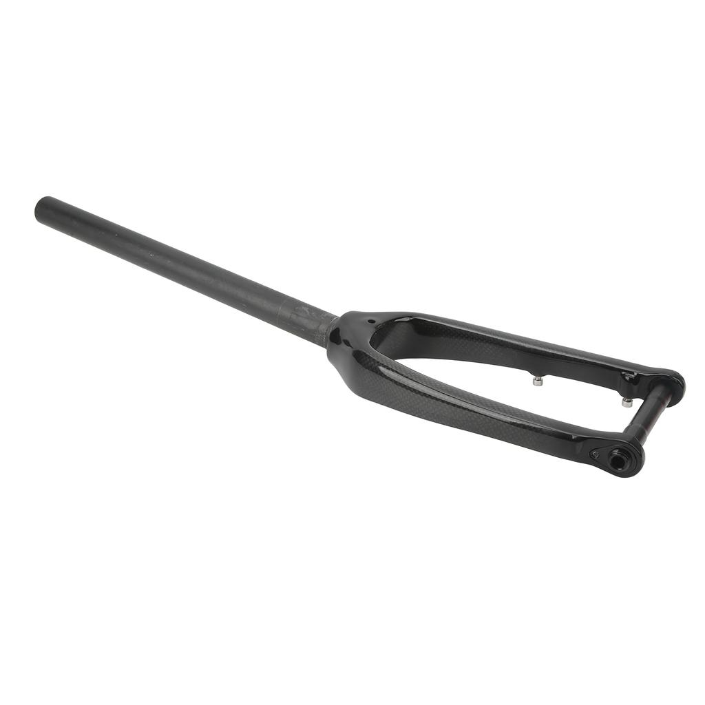 Carbon Fiber Front Fork 16 Inches 305 Hard Front Fork with Straight Tube Flat Disc Brake Thru Axle for Mountain Bike