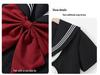 Uniforme JK Trois-Pièces Noir: Costume d'écolière orthodoxe japonais avec jupe courte douce