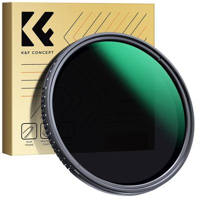 Concept 55mm Variable ND Filter Light Attenuation Adjustment Stepless Adjustable AGC Optical Glass 24 Layer Coating Water Repellent and Stain