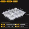 Disposable 5-Compartment Takeaway Food Containers