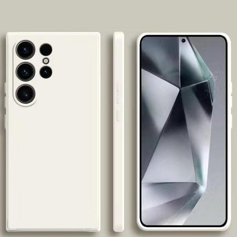 Etui na telefon kompatybilne z Samsung Galaxy S25 S24 S23 Ultra A16 A06 A55 A35 A25 A15 Liquid Gel Rubber Protective Cover