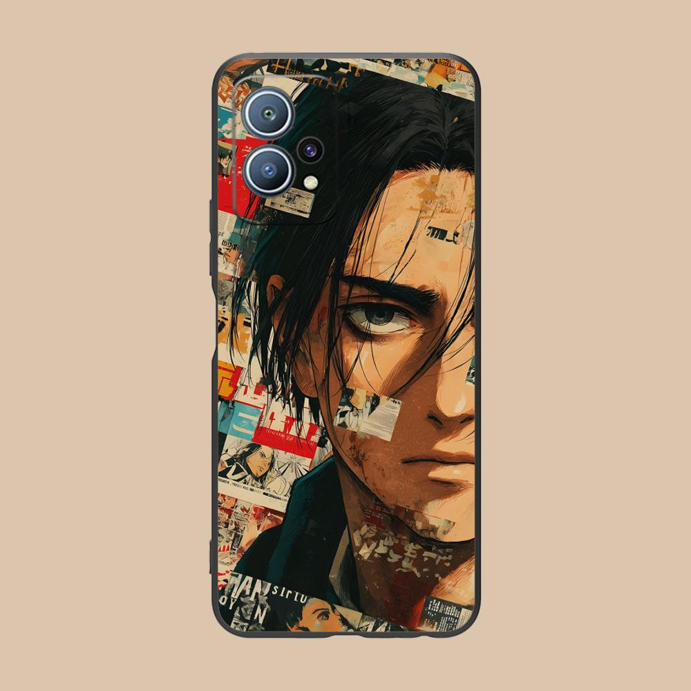AOT Eren Yeager Matte TPU Mobile Phone Case for Huawei P60 P50 P40 P30 P20 P10 P9 P8 Pro Lite Plus Colorful Printing Cover
