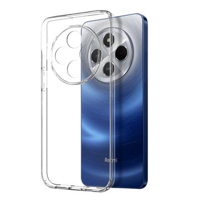 NORTHJO For Xiaomi Poco C75 4G/Redmi 14R 5G/14C 4G Clear Case Soft TPU Phone Cover with Tempered Glass Screen Protector