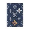 Pocket Organizer Denim Brand Letter Hot Stamping Denim Card Holder Regular Men Card Holder Blue M27560