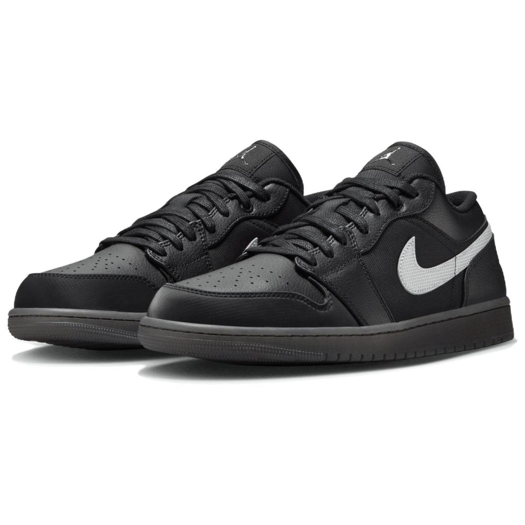 Air Jordan 1 Low Black White Dark Gum Unisex Sneakers Dark-Smoke-Grey HV5968-001