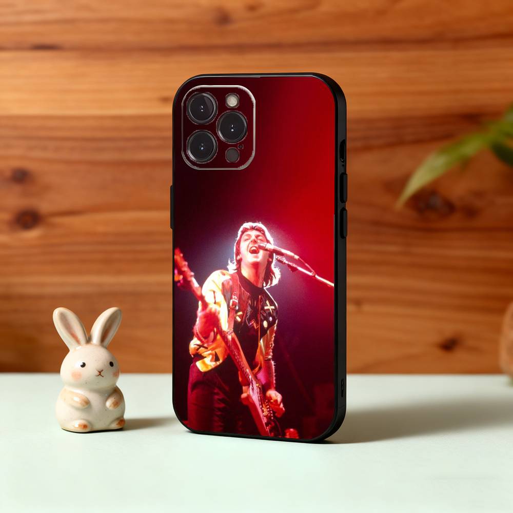 Singer P-Paul M-McCartney Phone Case For iPhone17,16,15,14,13,12,Plus,Pro Max, 5G Others Soft Black Cover