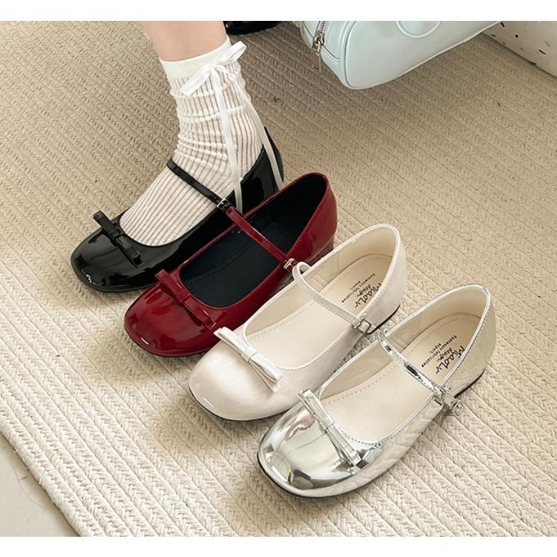 2025 Spring Autumn Mary Jane Shoes Shallow Round Toe Mid Heel Shoes Ladies Elegant Outdoor Single Pumps Shoes