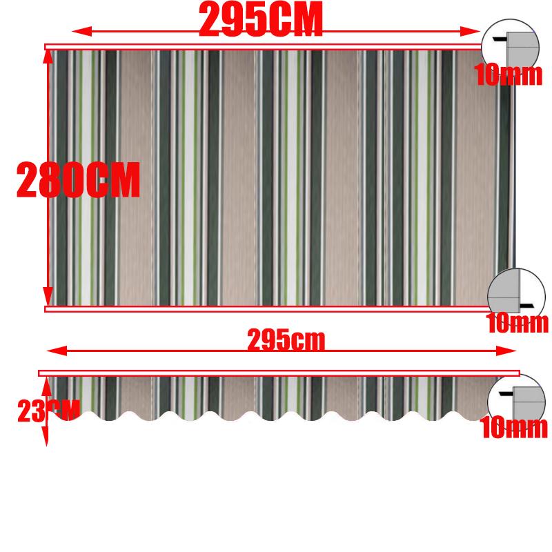 Tewango Custom Outdoor Awning Waterproof Fabric Store Curtain Balcony Canopy Cover UV Block Sunscreen Rain Tarp Strip Cloth