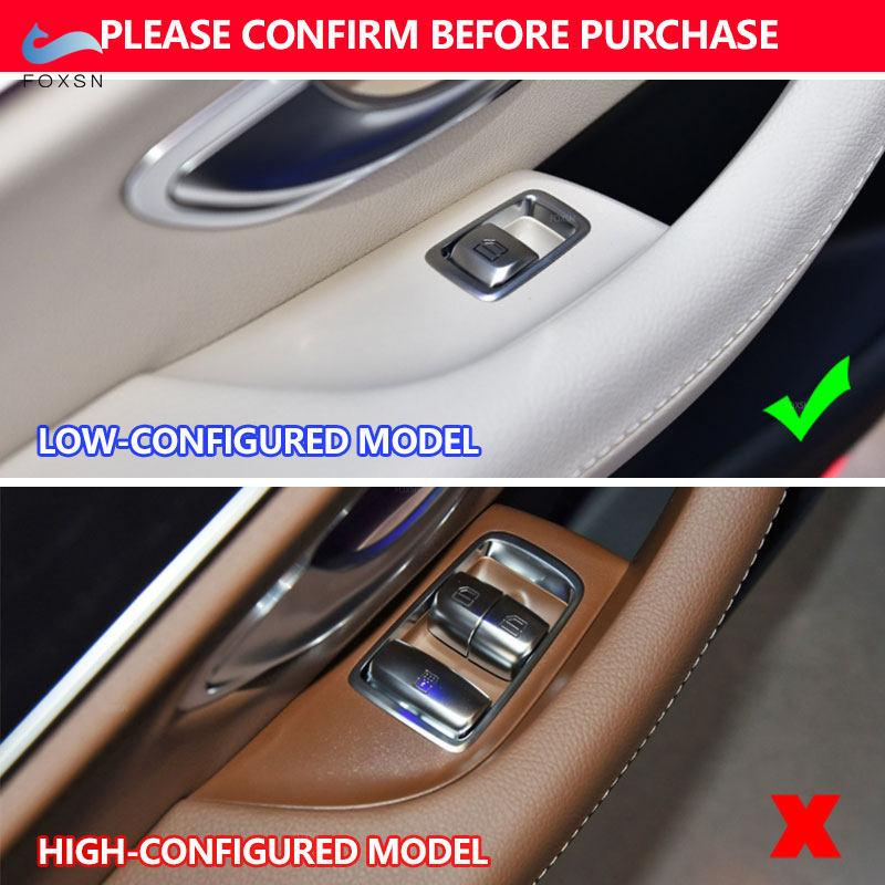 Car Accessories Carbon Fiber Style Interior Door Window Switch Frame Cover Trim For Mercedes Benz E Class W213 2016 - 2022
