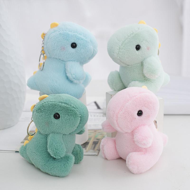 

13Cm Plush Dinosaur Doll Toys Pendant Cute Plush Keychain Bag Pendant Desktop Doll Ornaments Car Pendant Children S Gifts