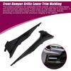XQSMWF Pair Front Bumper Cover Lower Trim Molding Lip Spoiler Grille, Compatible with Toyota Corolla SE XSE 2020 2021 2022 Replace# 5211302030