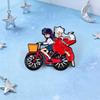 Inuyasha Anime Enamel Badge: Cross-Temporal Bicycle Brooch