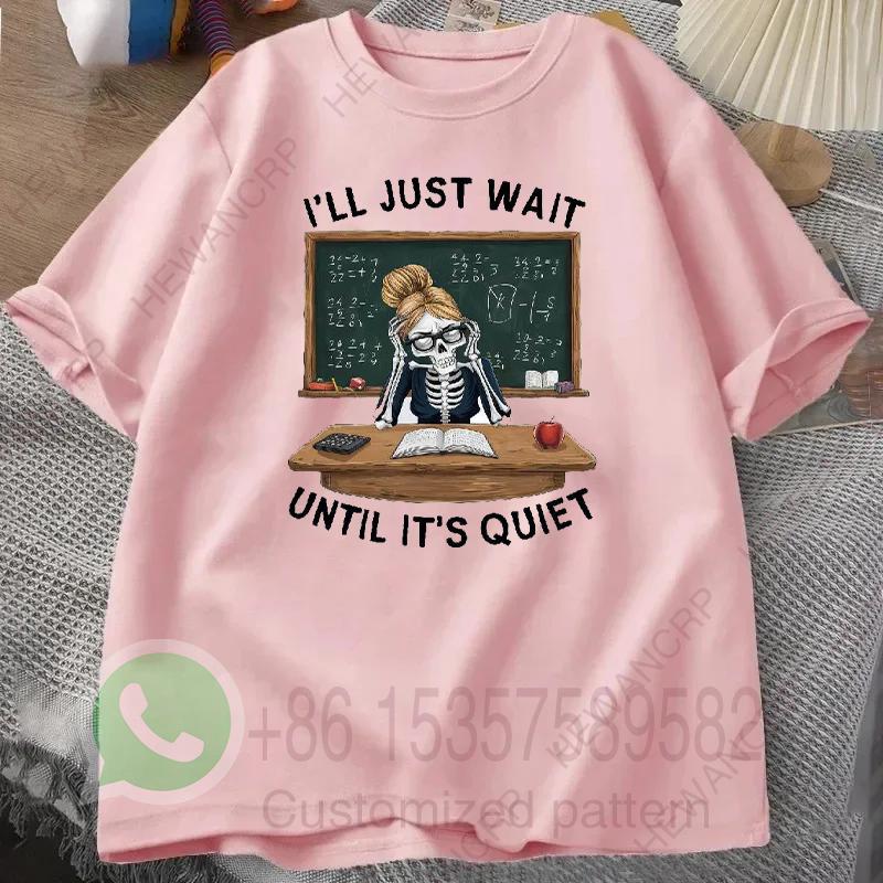 Teacher Skeleton T Shirt Humorous Classroom Summer Tracksuit Mens Round Neck Pullover Shortsleeved Tops Casual Sportswear