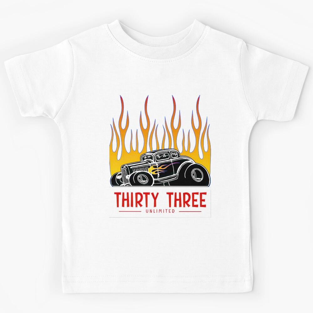 Hot Rod Flames Classic Automobile Art, Merch By Amazon, Redbubble, Teepublic, Limited Edition, Perf Kids T-Shirt 100