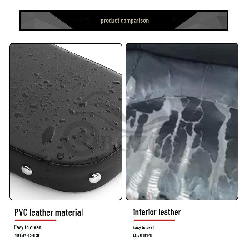 Motorcycle Accessories: Rear Backrest Pad with Studs for Iron Horse 400 and Magna 250