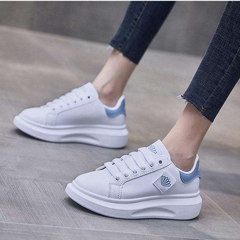 2021 Autumn New Platform Sneakers Women's White Shoes Casual Running Shoes