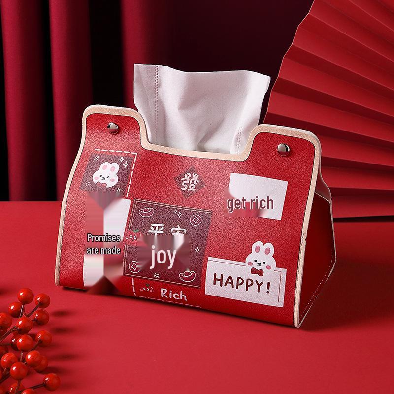 

Red Wedding Tissue Box Decoration & Napkin Holder