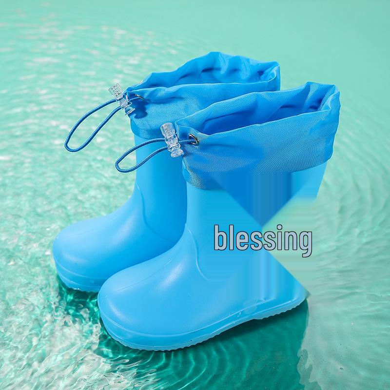 Cartoon Waterproof Unisex Toddler Rain Boots - Short Rubber Boots for Kids