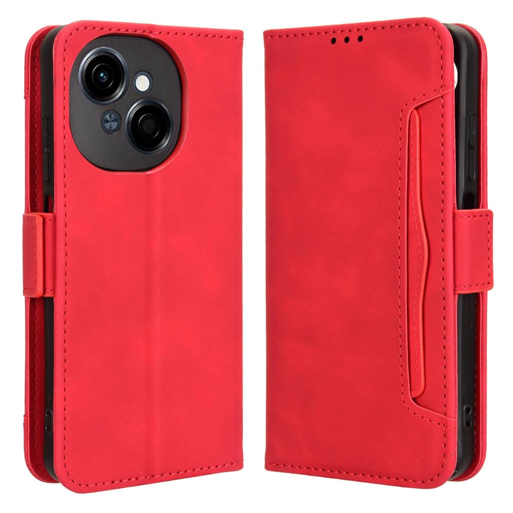 For TECNO Spark Go 2025/Spark Go 1/Pop 9 4G Leather Case Phone Wallet Cover with Multiple Card Slots