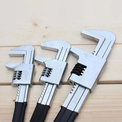 9" 11" 15"F Type Right Angle Wrench Adjustable Multifunction Large Opening Pipe Spanner Plumbing Pliers Pump Faucet Repair Tools