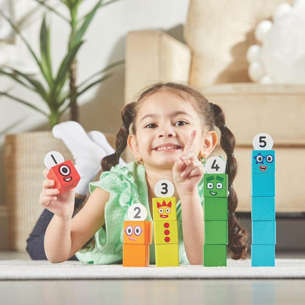 Numberblocks Wooden Blocks 1-5 Number Play Building Blocks Educational Toy 96931 Authentic
