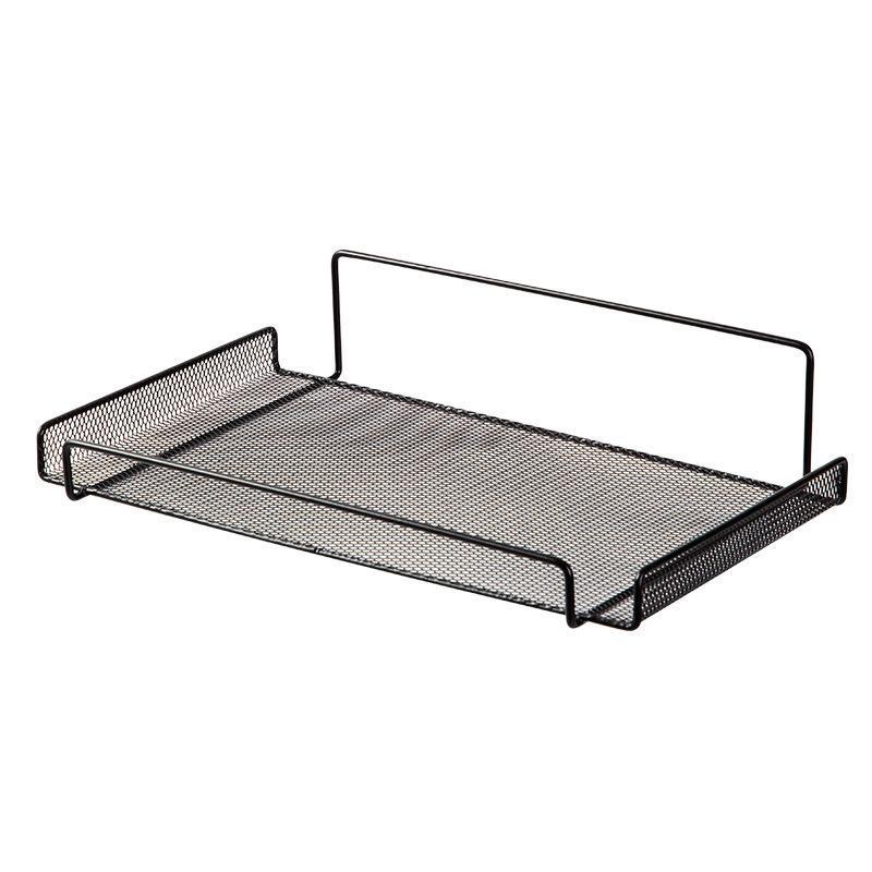 Rustproof Iron Wall Mounted Router Organizer No Drill Space Saving Storage Shelf for TV Boxes Routers Small Spaces