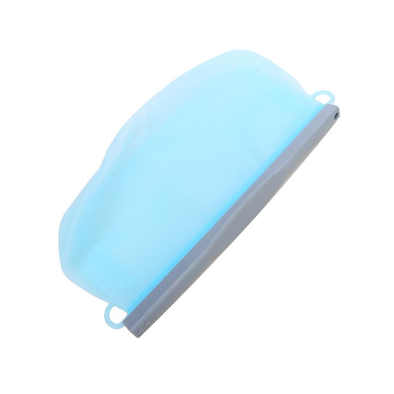 Transparente Silikon-Lebensmittel-Snack-Organizer-Tasche, wiederverwendbare, auslaufsichere Lebensmittel-Gefrierbehälter
