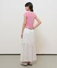 GENERALIDEA Snap Henley Neck T-Shirt [Pink] / Gf2Lts528