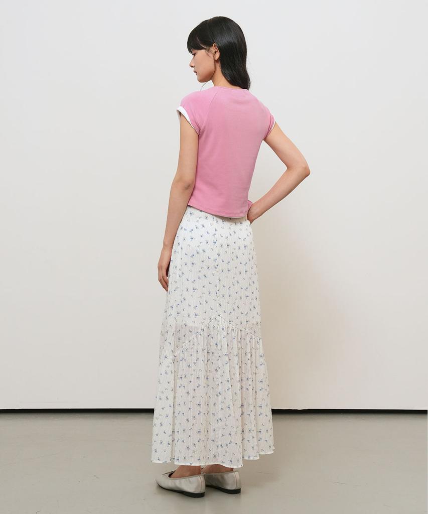 GENERALIDEA Snap Henley Neck T-Shirt [Pink] / Gf2Lts528