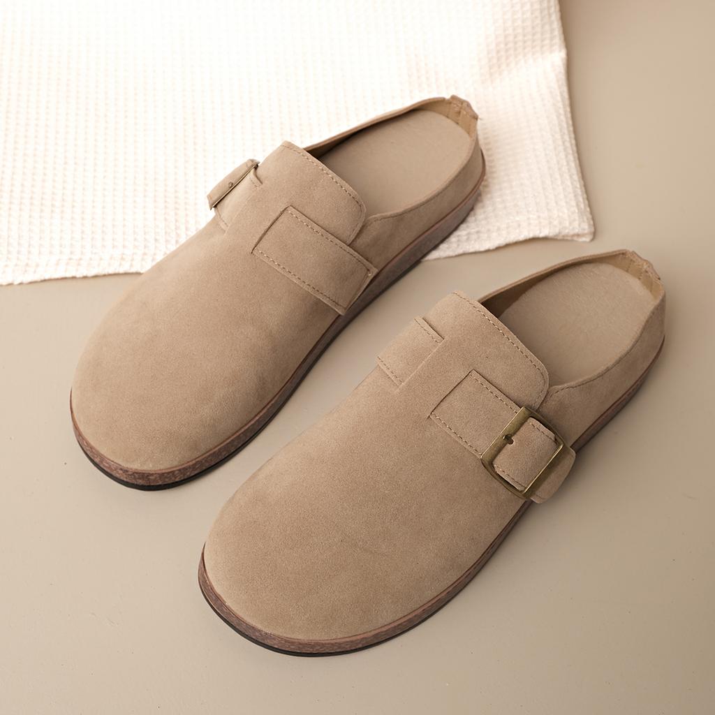 Fashion Summer 2025 New Style Woven Flat Bottom Ladies Slippers Beachwear Casual Slip-On Sandals Comfortable Rubber Sole Adult Footwear