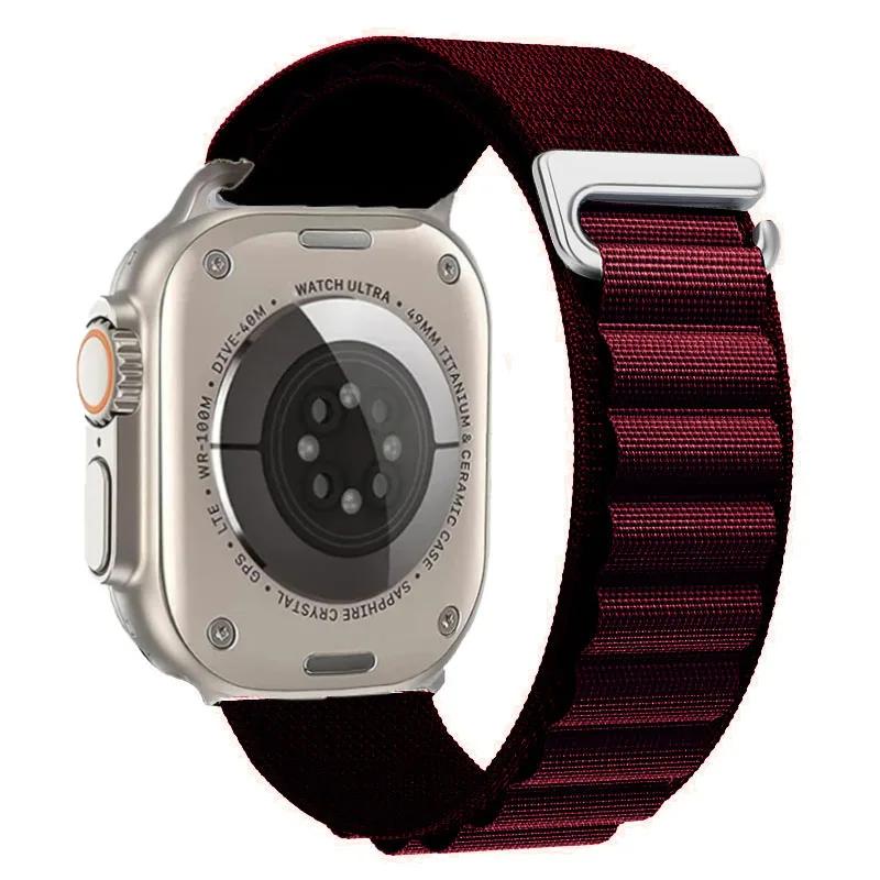 Alpine Loop Strap For Apple Watch Ultra 3 Band 49mm 11 10 9 8 7 46mm 42mm 45mm 41mm Nylon Sport Bracelet iWatch 6 5 SE 44mm Belt