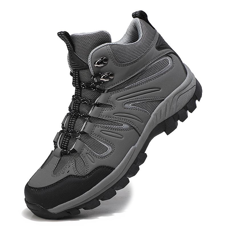 Mode Neu Hohe Qualität Herren High Top Wasserdicht Rutschfest Wanderschuhe Schnürschuhe Herren Klettern Trekking Sneaker 2024