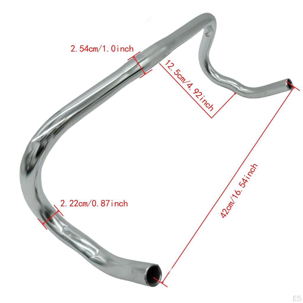 Road Bike Bar Race Accessory, Lightweight Component Drop Handlebar, Curved Bikes Handlebar