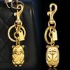 Cute Old Metal Bear Keychain Niche High-End Bag Pendant Couple Car Key Chain Pendant