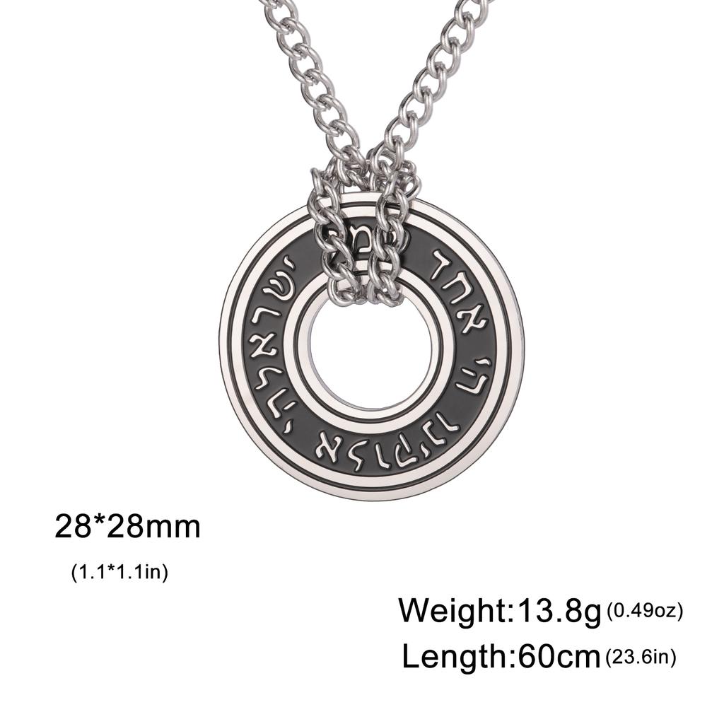 Vintage Nordic Rune Necklaces for Men Stainless Steel Norse Runes Jewerly Pagan Elder Futhark Pendant Amulet Talisman