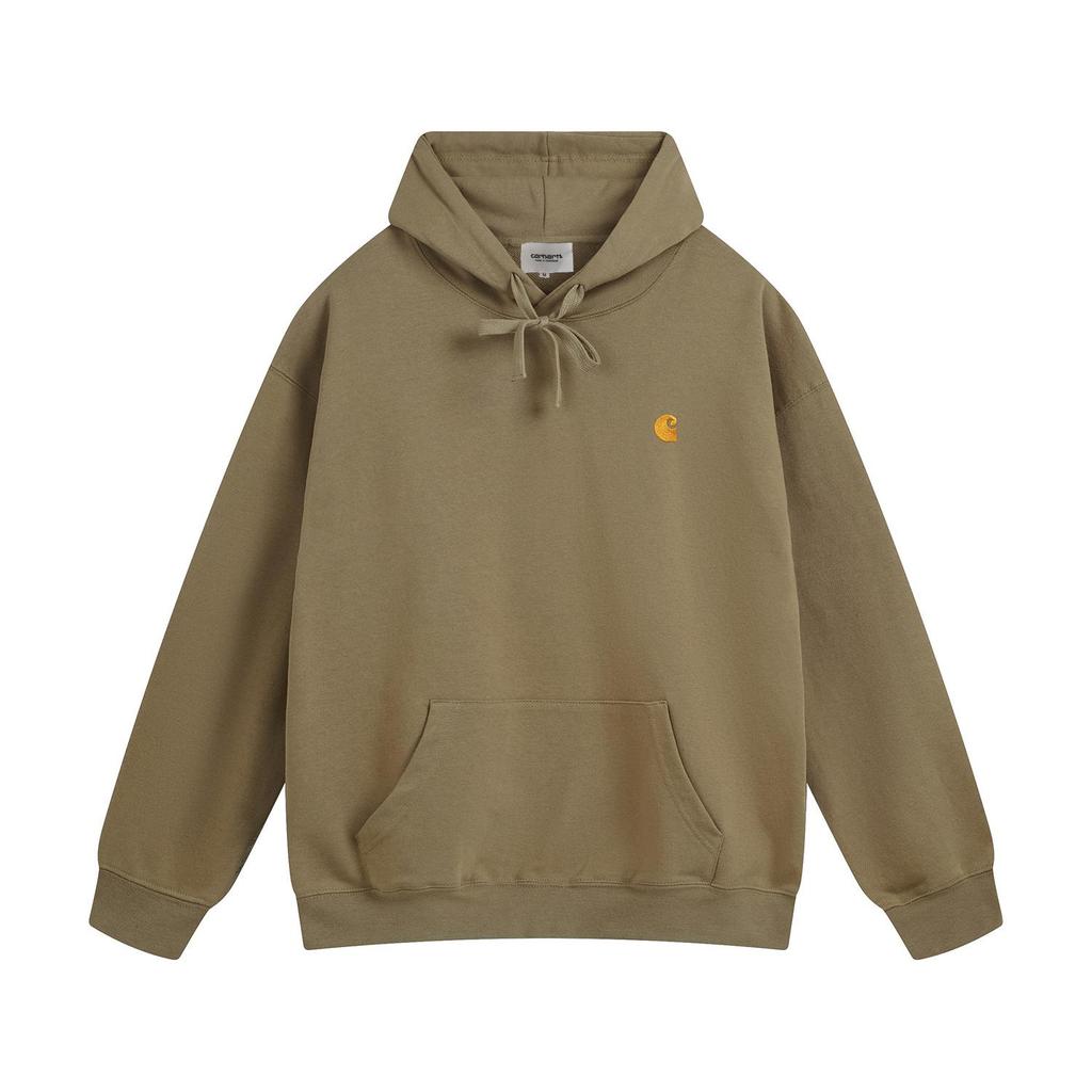 WIP Pánská klasická mikina s kapucí a vyšívaným logem Trendy mikina Carhartt