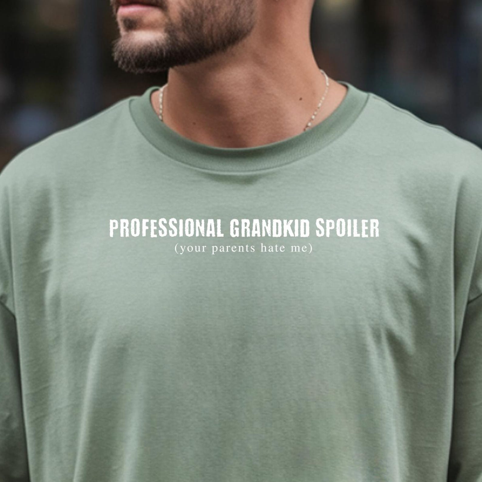 Professional Grandkid Spoiler Shirt, Grandparent Graphic Tee, Comfort Colors® Papa shirt S