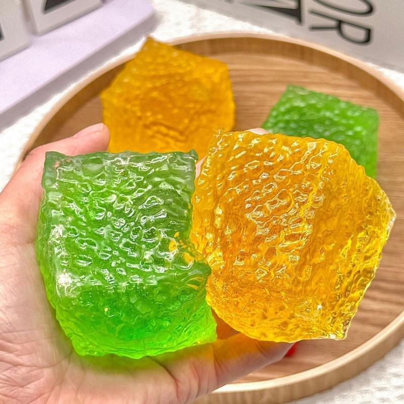 Stres Atma İçin Duyusal Stres Küpü Oyuncak, Yavaş Yükselen Fidget Dokulu Küp Sıkma Oyuncakları, Çocuklar İçin Yumuşak Buz Küpü Stres Topu