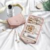 Popular Foldable Jewelry Case Roll Travel Organizer Portable for Journey Earrings Rings Diamond Necklaces Brooches Storage Bag