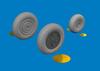 Eduard 1/48 Brassin P-39 Airacobra Early Type Wheels (for Arma Hobby) Plastic Model Kit Parts EDU6481051 (Airplane)