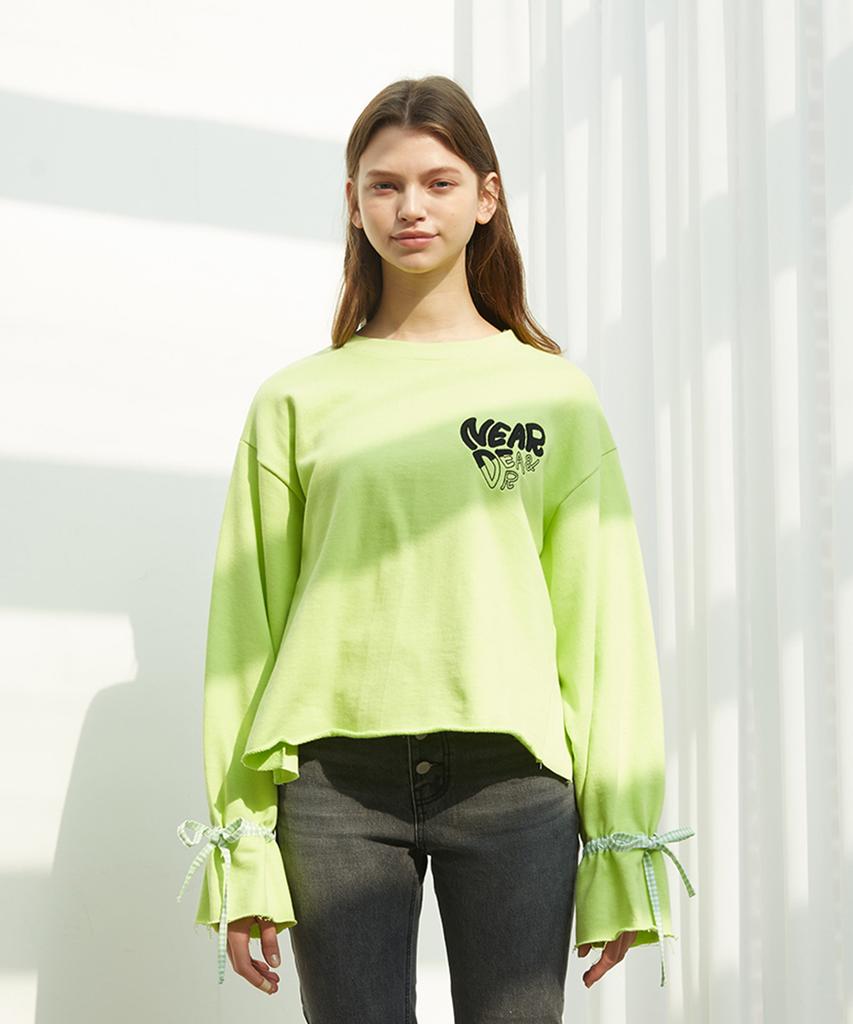 NEAR&DEAR Banding Point Sweet T-Shirt Neon Green