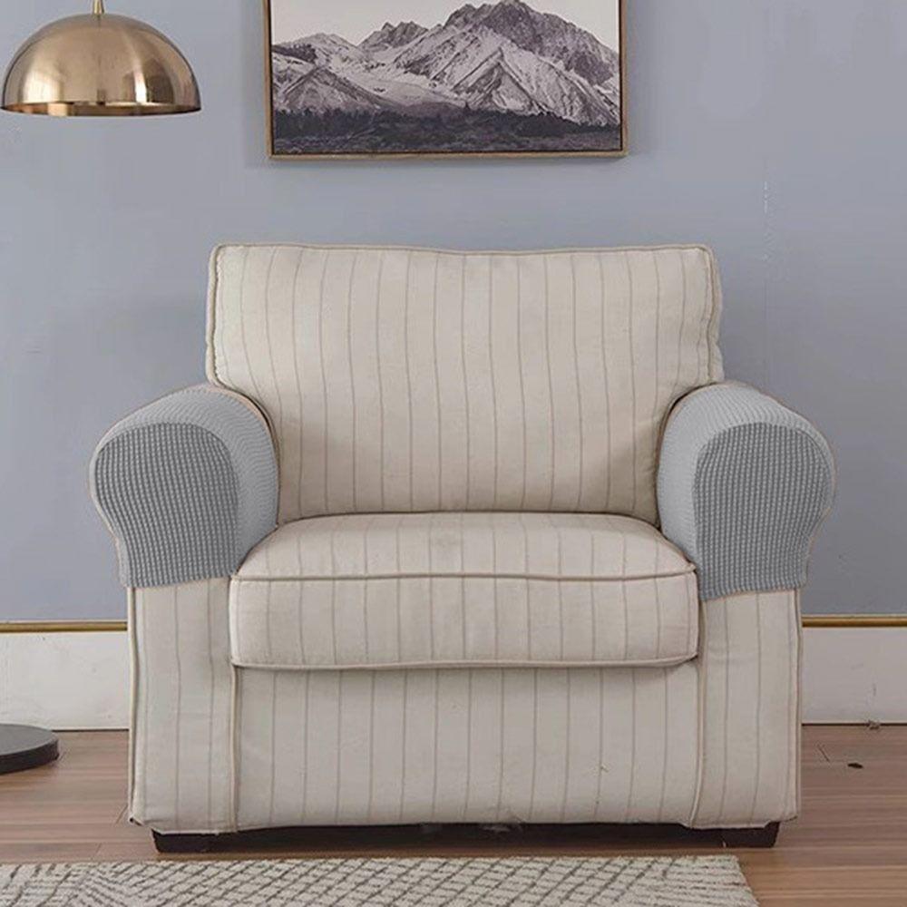 1Pair Stretch Sofa Cover Elastic Couch Arm Protector Sofa Armrest Cover for Home Furniture Decor