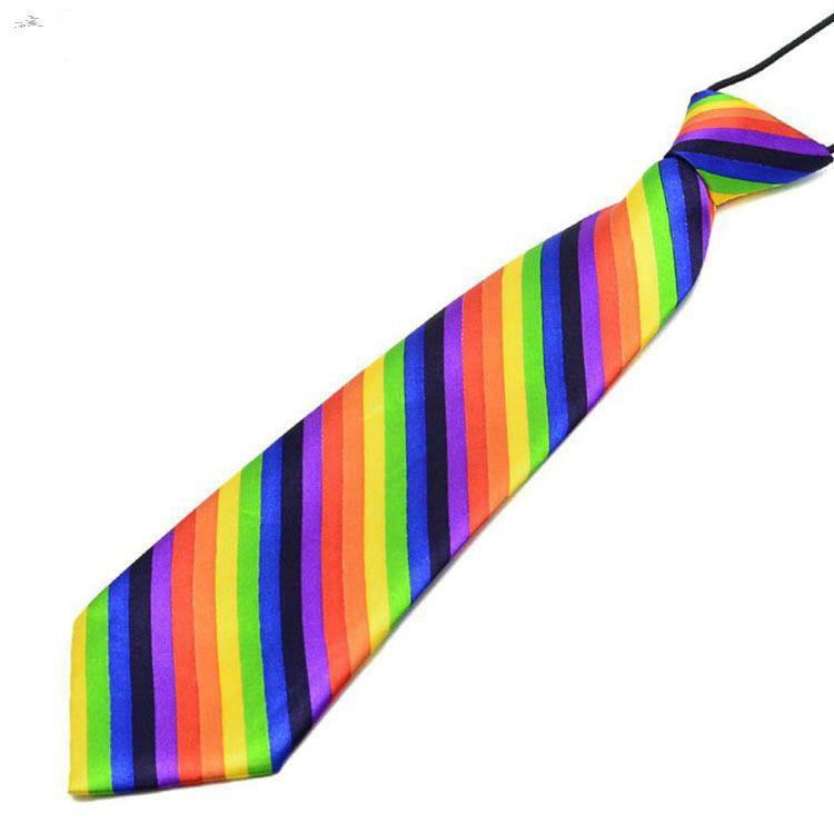 Kinderanzug Businessuniform Bedruckte Gestreifte Krawatte Gummiband Auftrittsgala Kinder Baby Accessoires