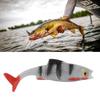 Portable 8cm Soft Fishing Lures T Tail 3D Eyes Artificial Swimbait Artificial Fish PET Simulated Fake Bait Out Fishing