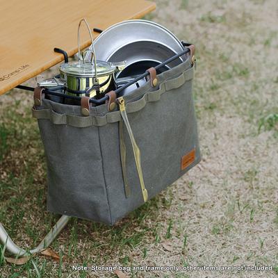 Borsa da appendere al lato del tavolo da picnic, scatola portaoggetti da scrivania, appesa accanto all'organizzatore, stoviglie, vestiti