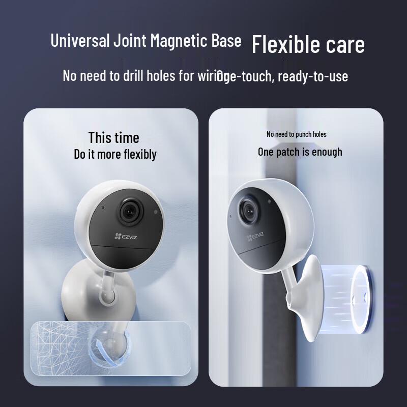 Ezviz CB1 3MP 4G Indoor Battery Camera with 128GB Storage (CN version)